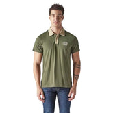 Levi's Men's Colorblock Olive Loose Fit Pique Polo T-Shirt