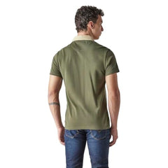 Levi's Men's Colorblock Olive Loose Fit Pique Polo T-Shirt