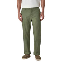 Levi's Men's Olive Authentic Relaxed Fit Mid Rise Chinos