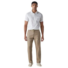 Levi's Men's Khaki Authentic Relaxed Fit Mid Rise Chinos