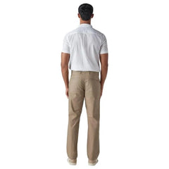 Levi's Men's Khaki Authentic Relaxed Fit Mid Rise Chinos