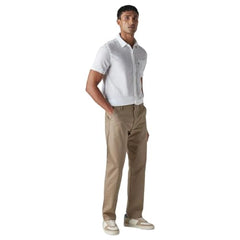 Levi's Men's Khaki Authentic Relaxed Fit Mid Rise Chinos