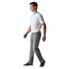 Levi's Men's 555 Grey Relaxed Straight Fit Mid Rise Jeans