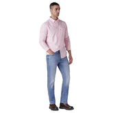 Levi's Men's 513 Light-Blue Slim Straight Fit Mid Rise Jeans