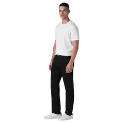 Levi's Men's 505 Black Straight Fit Mid Rise Jeans