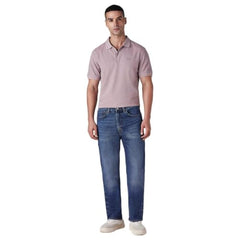 Levi's Men's 505 Blue Straight Fit Mid Rise Commuter Jeans