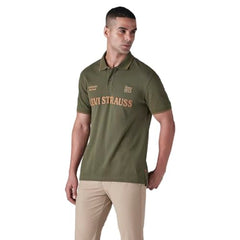 Levi's Mens Applique Olive Raglan Sleeve Shirt