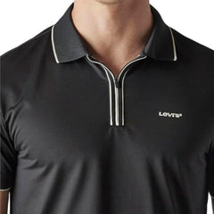 Levi's Mens Solid Black Raglan Sleeve Shirt