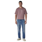 Levi's Men's 513 Light-Blue Slim Straight Fit Mid Rise Jeans