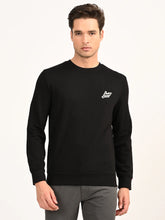 Men'S Brand Logo Black Crew Neck Sweatshirt