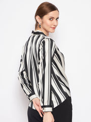 Madame Striped Black Shirt