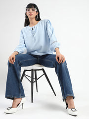 Madame Ladies Western Top H/S M5S18703 290 M