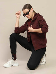 Madame Ladies Western Sweat Shirt M4W22354 045 Wine