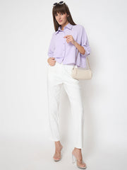 Madame Ladies Western Top H/S M5S18256 223 Lilac