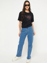 Madame Ladies Western Top H/S M5S11250 002 Black