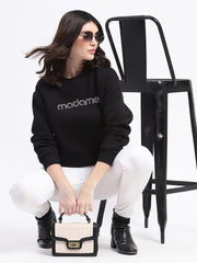 Madame Ladies Western Sweat Shirt M4W22261 002 Black