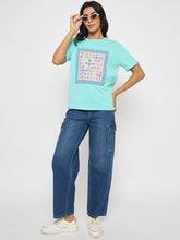 Madame Ladies Western Top H/S M5S11208 043 Aqua