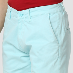 Spykar Mens Bermuda Hosiery Msrnd1Bd019 Aqua Blue