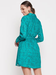 Madame Ladies Western Woolen Dress M3Wlc13032 014 Green
