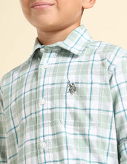 U.S.POLO KIDS BOYS SHIRT H/S UKSHT1455