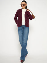 Madame Ladies Western Cardigan M4W70082 045 Wine