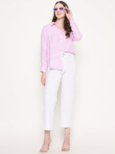 Madame Ladies Western Shirt F/S M4W18232 032 Purple