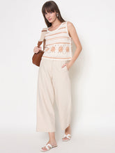 Madame Ladies Western Top H/S M5S18558 001 Beige