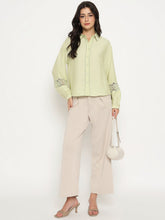 Madame Ladies Western Top H/S M5S18168 014 Green