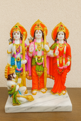 Majestic Ram Darbar Statue With Lord Hanuman