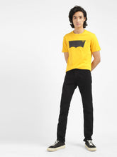 Men'S 65504 Black Skinny Fit Mid Rise Jeans