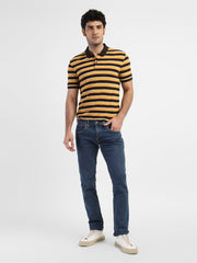 Men'S 65504 Blue Skinny Fit Mid Rise Jeans