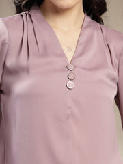 Gipsy Ladies Western Tunic 6Tnc251069 Lilac Mc Lilac