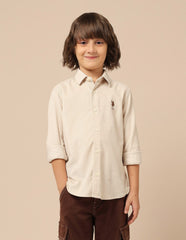 U.S.POLO KIDS BOYS SHIRT F/S UKSHT1641