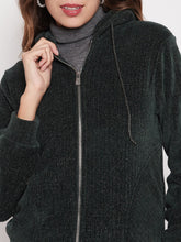 Madame Ladies Western Sweat Shirt M3W22362 155 Bottle Green