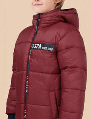 U.S.POLO KIDS BOYS JACKET UKJCK0320 RED