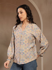 Gipsy Cream Printed Tunic