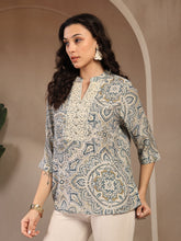 Gipsy Ladies Western Tunic 6Tnc251084 Be Mc Blue