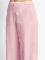 Madame Pink Puffed Sleeve Co-Ord Set