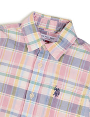 U.S.POLO KIDS BOYS SHIRT H/S UKSHT1460