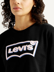 Women'S Brand Logo Crew Neck Sweatshirt