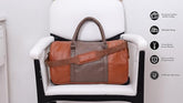 VIP Escape Polyester 52 Cms 2 Wheel Travel Duffle Trolly Bag DFT(Leather Brown, Small) - Goyalsons ShopMax