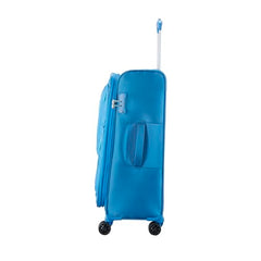 VIP Adept 69 Cm Medium Polyester Soft-Sided 8 Spinner Trolley Bag (Blue) - Goyalsons ShopMax