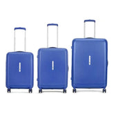 VIP Stargaze Active Polypropylene Luggage Set, 3 Pieces, TSA Lock, Anti Theft Zipper, Dual Wheels, 5 Year Warranty - Blue