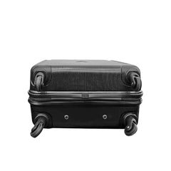 Aristocrat Dynamo Hard-Sided Overnighter Trolley Bag | Cabin Size | 4 Spinner Wheels |Compact Travel Luggage with Number Lock (Black (JBK))
