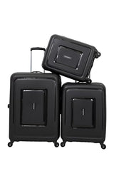 VIP Aristocrat Ultra Strong Polypropylene Hardsided Carry-On Luggagespinner 4 Wheels With Anti Theft Zipper Set Of 3 (55Cm+66Cm+76Cm) And 7 Years International Warranty (Black), Small, Medium, Large - Goyalsons ShopMax