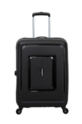 VIP Aristocrat Ultra Strong Polypropylene Hardsided Carry-On Luggagespinner 4 Wheels With Anti Theft Zipper Set Of 3 (55Cm+66Cm+76Cm) And 7 Years International Warranty (Black), Small, Medium, Large - Goyalsons ShopMax