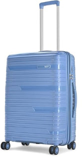 VIP Matrix Hard Shell Trolley Luggage, 8 Wheels, PP Material with Flushed Combi Lock, Anti-Theft Zip (Ocean Blue, Set of 2 (Cabin, Medium)) - Goyalsons ShopMax