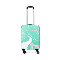 Skybags Polypropylene Spinner Paradise Cabin Trolley Bag 55cm|Small|Hard Luggage|Smooth 8-Wheel Suitcase|Combination Lock with Sturdy Anti-Theft Zipper|5-Year International Warranty-Unisex(Green) - Goyalsons ShopMax