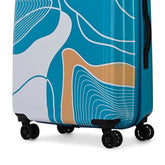 Skybags Paradise Check-in Trolley Bag 67cm | Medium | Hard Luggage | Smooth 8 Wheel Suitcase | Combination Lock with Sturdy Anti-Theft Zipper | 5-Year International Warranty - Unisex (Blue) - Goyalsons ShopMax