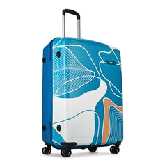 Skybags Polypropylene Spinner Paradise Check-in Trolley Bag 77cm|Large|Hard Luggage|Smooth 8-Wheel Suitcase|Combination Lock with Sturdy Anti-Theft Zipper|5-Year International Warranty-Unisex(Blue)